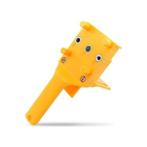 Woodworking Dowel Jig fits 6 8 10mm Drill Bits Wood Drilling Doweling Hole Saw Tools Handheld Drill Guide with Metal Sleeve