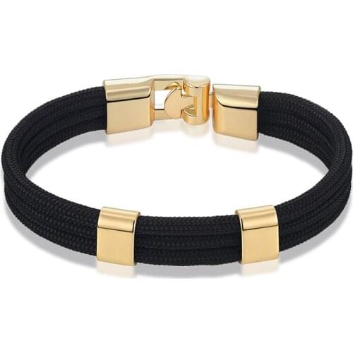 JAAFAR New Model High Quality New Fashion Bangle Mens Leather Rope Bracelet Womens and Mens Leather Jewelry AS172