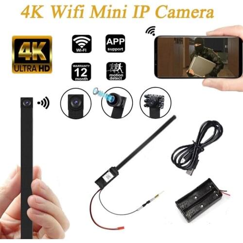 4K DIY Portable WiFi IP Camera P2P Wireless Motion Detection Mini Camcorder Night Vision Remote View Cam Support Hidden tf card