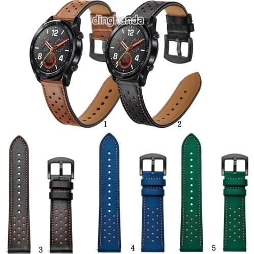 Leather Watch Band Strap for Huawei Watch GT2 GT 42mm 46mm Wrist band for GT2e GT2 pro Honor MagicWatch 2 GS Pro 22mm strap
