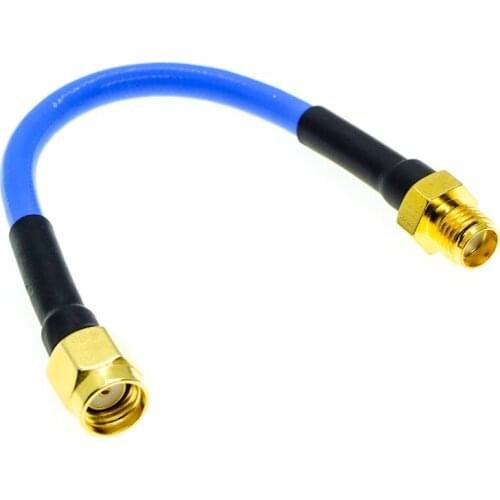 RP-SMA Male to SMA Female RG402 RG-402 0.141" lot Semi Flexible Coax Cable Blue
