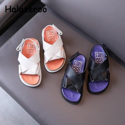 Summer Kids Beach Sandals Children Brand White Shoes Baby Girls Casual Sandals Soft Black Shoes Boys Fashion Sandals New 2021