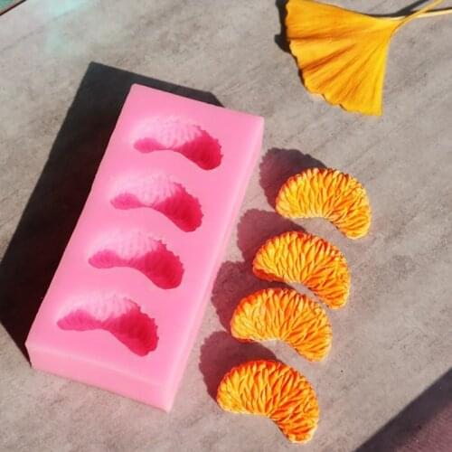 3D Orange Petal Silicone Molds for Soap Candle Making Dessert Baking Mould Aromatherapy Ornaments Home Decoration