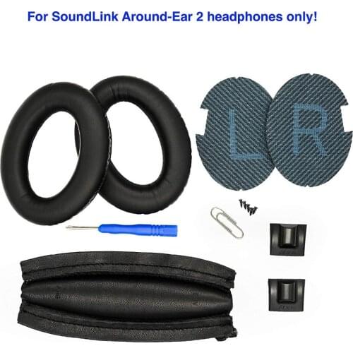 Replacement Ear Pads and Headband Cushion pad for Bo-se SoundLink Around-Ear 2 Headphones
