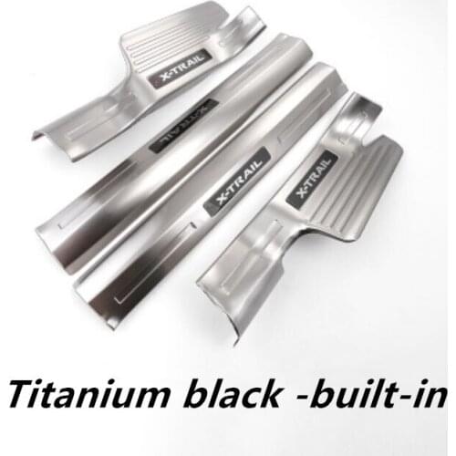 Car styling stainless steel Scuff Plate/Door Sill The threshold bar For Nissan X-Trail 2017 2018