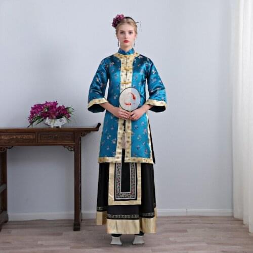 Traditional cheongsam elegant Hanfu Cosplay Costume Film TV performance stage wear Chinese ancient noble women banquet dress