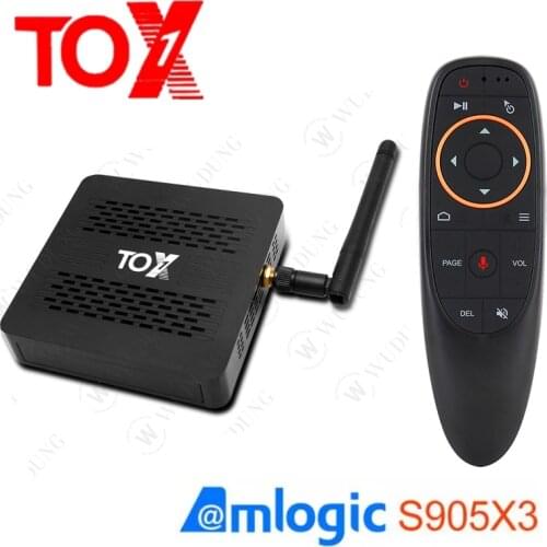 Smart Android 9.0 TOX1 Amlogic S905X3 TV Box 4GB RAM 32GB ROM 2.4G 5G WiFi BT 1000M 4K Media Player TVBOX USB 3.0 Set top Box