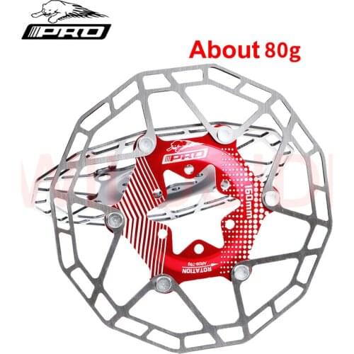 IIIPRO Ultra Light 80g Floating Disc Mountain Bike Brake Rotor Six Pin Brake Pad 160mm Bike Disc Brake Pad Bike Parts