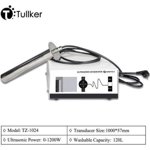 1200W Power TIme Adjustment Ultrasonic Cleaner Rods Gun Vibration Generator Circuit Board Oil Rust Parts Cleaning Machine