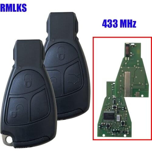 Replacement Remote Key Fob 3 Buttons 433MHz IYZ 3312 For Mercedes Benz B C E ML S CLK CL Complte Control circuit Board