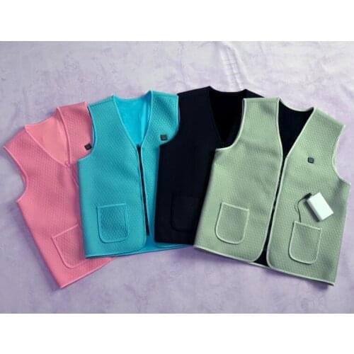 Wholesale USB Heated vest Winter Thermal waistcoat Electric heating vest without power bank