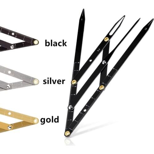 Eyebrow Golden Ratio CALIPERS Microblading Permanent Makeup Eyebrow Measure Tool Stainless Steel Eyebrow 3-Point locationn Ruler