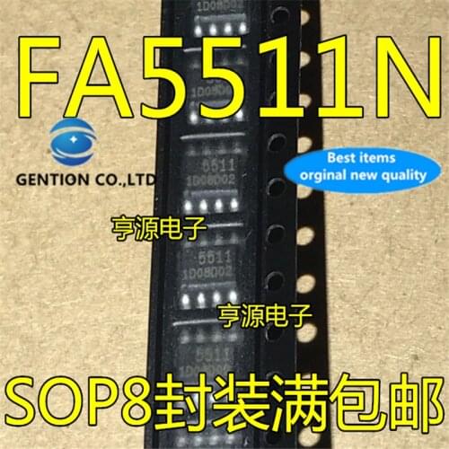 10Pcs 5511 FA5511N FA5511N-D1-TE1 Switching power supply chip SOP8 in stock 100% new and original