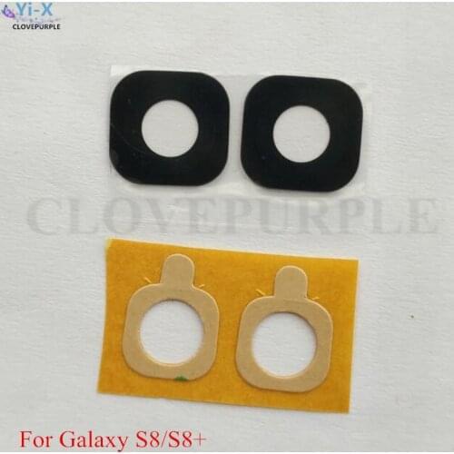 10PCS/Lot Back Rear Camera Glass Lens Ring with Sticker for Samsung Galaxy S8 S8 plus G950 G955 Replacement Parts