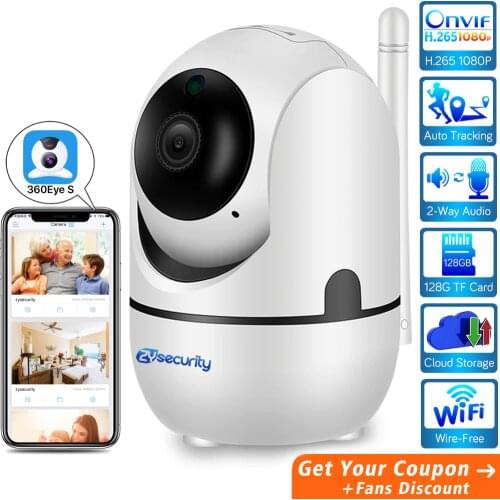 1080P Auto Motion Tracking Wireless Home Security Wifi IP Camera Cloud Audio Video Surveillance Baby Monitor CCTV PTZ Camera