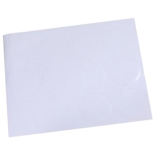 1200pcs/lot White color Round design kraft Blank Sealing sticker DIY gift package label paper stickers