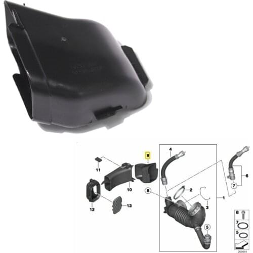 13717597585 Car Engine Air Intake Duct Interface Fit For-BMW F20 F21 F22 F30 F31 F34 GT F32 F36 F33