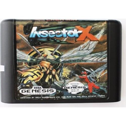 Insector X 16 bit SEGA MD Game Card For Sega Mega Drive For Genesis
