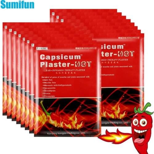 160pcs Hot Pepper Analgesic Patch Rheumatoid Arthritis Knee Muscle Joints Orthopedic Pain Relief Body Massage Medical Plaster