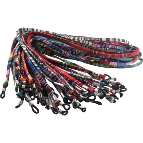 20PCS Retro Sunglasses cotton neck string cord retainer strap eyewear lanyard holder with good silicone loop 17colors option