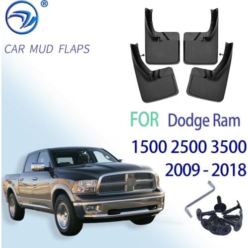 For Dodge Ram 1500 2500 3500 2009-2016 4PCS Brand New Splash Guar Mud Guards Mud Flaps Fender Car Styling Auto Accessories