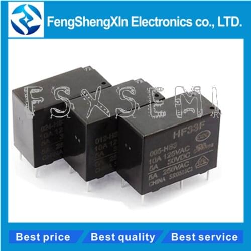 5pcs/lot JZC-33F-005 012 024-HS3 -ZS3 HF33F JZC-33F-005-HS3 JZC-33F-012-HS3 JZC-33F-024-HS3 4PIN 5pin