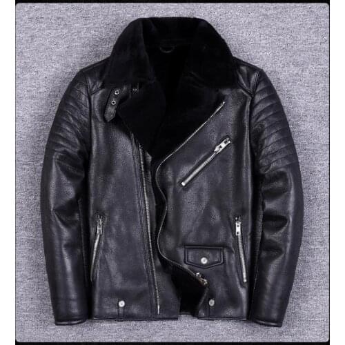 Free shipping.winter thick warm women shearling,100% soft sheepskin wool fur jacket.fashion plus size lady genuine leather coat