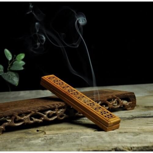 Incense joss stick box incense disc hollow Incenses burner horizontal Kung Fu incense lore supplies Bamboo censer
