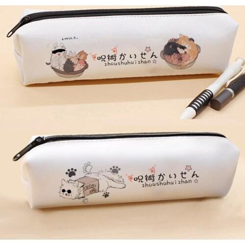 Anime Jujutsu Kaisen Itadori Yuji Gojo Satoru Cosplay Pen Bag Cartoon Pencil Case Storage Bag Student Supplies Stationery
