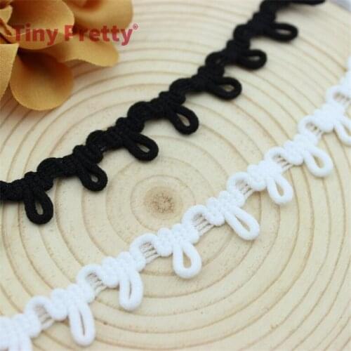 10 Yards Elasticated Braid Loops Elastic Button Loop Corset Trims for Bridal, Sewing Buttons