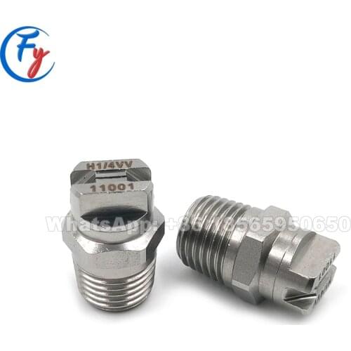 Stainless steel hvv vee jet flat fan water spray nozzle, 5-110 degree flat fan vee jet water spray nozzle