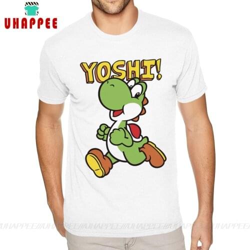 Short Sleeves O Neck Natural Cotton Cartooon Yoshi T Shirt Big Kid Boyfriend S Tee-Shirt