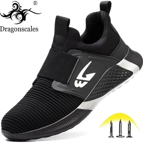 Work Safety Boots Men Shoes Indestructible with Steel Toe Cap Puncture-Proof Boots Lightweight Breathable Sneakers Dropshipping