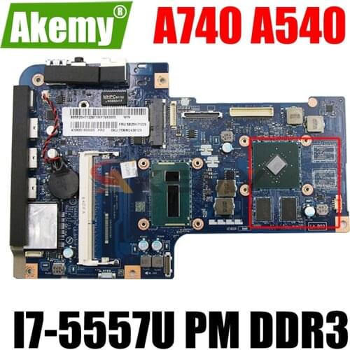 LA-B031P For Lenovo AIO A740 A540 All-in-one Laptop Motherboard With CPU I7-5557U SR26E PM DDR3 100% Fully Tested