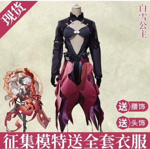 Hot! Game SINoALICE Snow White Uniforms Cosplay Costume Free Shipping F