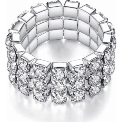 Ring Set Korean Rhinestone Jewelry Elastic Force Set Finger Mixed Batch Hot Sell Gift Wholesale Rings For Women men Elastic ring