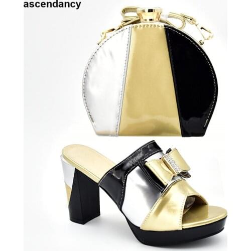 New Arrival Luxury Shoes Women Designers Sales In Women Matching Shoes and Bag Set Summer High Heeled Shoes for Women Plus Size