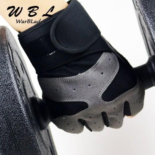 Non-Slip Fingerless Gloves Men Women Half Finger With Gel Padded Lycra Work Out Mittens Guantes Mujer Luvas WarBLade