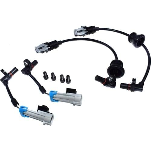 Front Rear Set ABS Wheel Speed Sensor for Chevrolet Captiva Equinox Pontiac Saturn 96626078 96626080