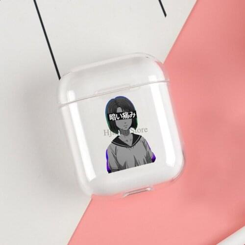 Mogi Natsuki Initial D Anime Clear Cases For Apple Airpods 1 2 Earphone Bluetooth Wireless Cover For Airpods 2 1 Coque