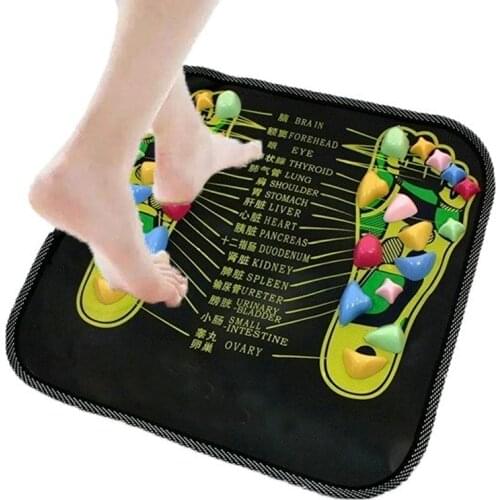 Reflexology Walk Stone Foot Leg Pain Relieve Relief Walk Massager Mat Health Care Acupressure Mat Pad massage