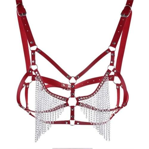 Rock Sexy Cortex Body Chain Bra Chain Fringed Bikini Vest Harness Strap Sling Designer Belts Women High Quality Harajuku Belts