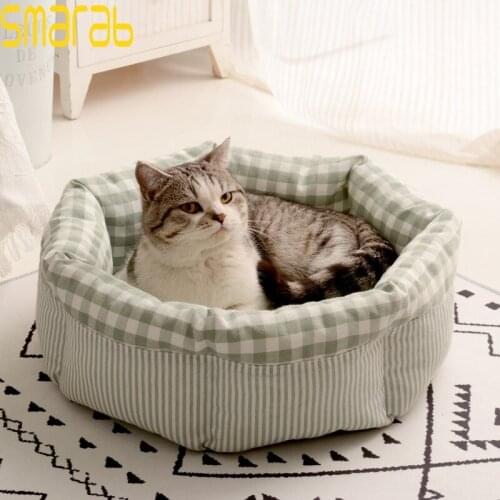 Removable Cat Bed House Kennel Nest Puppy Beds Cat Tent Dog Bed Warm Dog House Cushion Sofa Bed Cat House Pet Bed Pet Products