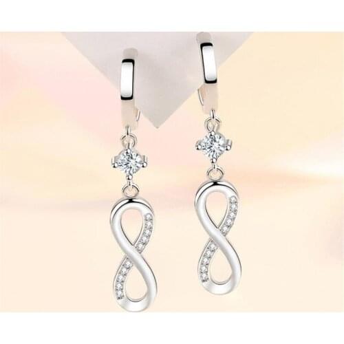 Earrings Women New Trendy Crystal Earrings Jewelry Fashion Ear Hoops Long Drop Accessories On Ears