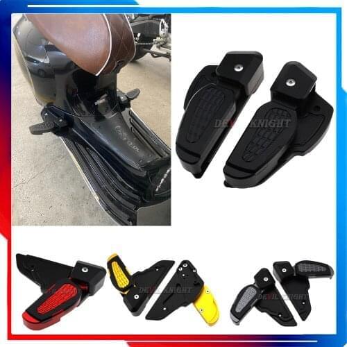 Foldable Pedal for Vespa Primavera Sprint 150 2018 Motorcycle Rear Passenger Foot Peg Steps for Vespa Primavera Sprint 150 2017