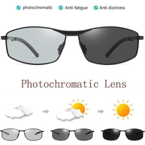 Womens Photochromic Polarized Sunglasses Mens UV400 Driving Fishing Chameleon Transition Lens Vintage Retro Fashion Sun Glasses