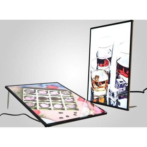 A4 crystal lighting leds box light box aluminum profile frame mini led