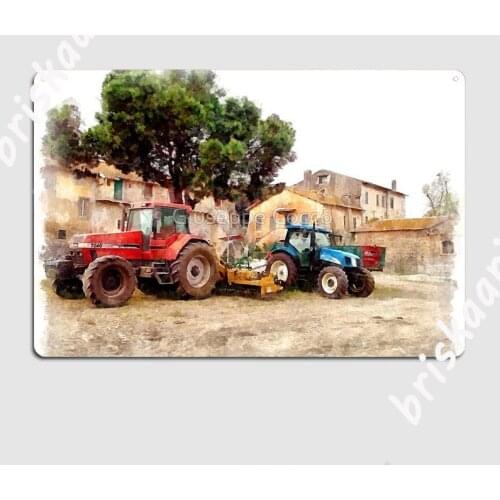 Tractors Metal Sign Cinema Custom Club Wall Plaque Tin sign Posters