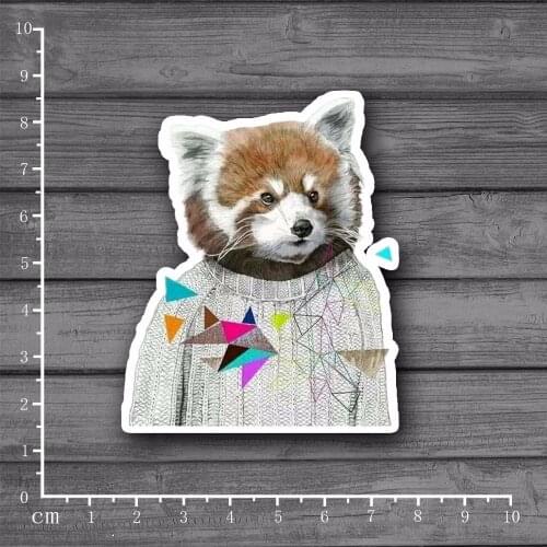 Think Sweater Bear Waterproof Notebook Skin on Laptop Stationery Stickers Skateboard Home Decals Waterproof DIY Sticker[Single]
