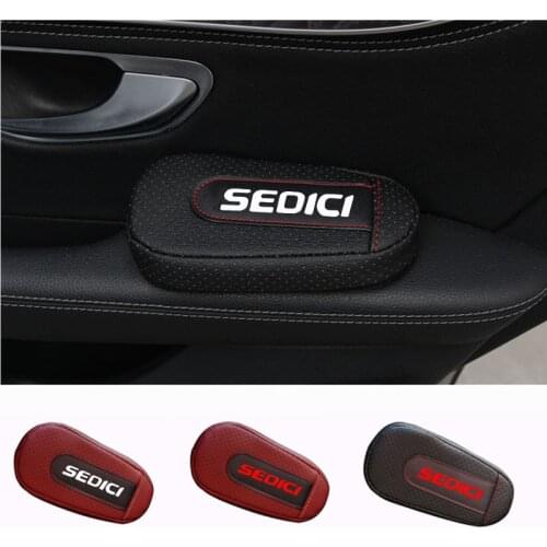 High Quality Leather Leg Cushion Knee Pad Car Door arm pad Interior Car Accessories For Fiat Sedici